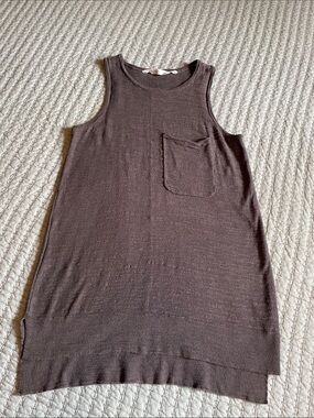 Athleta Gray Heather Crewneck Knit Top